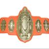 Undisputed Belts Basketball Championship Belt Trophy - Winged Ball - Custom Banner Text and Colors - 2 Day Production view 2