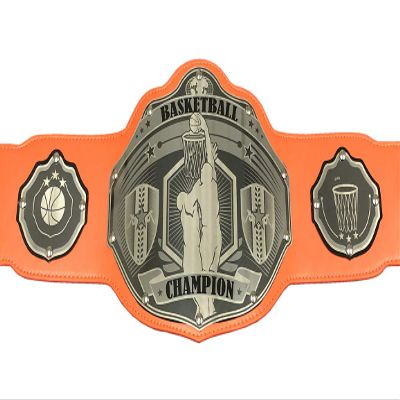 Undisputed Belts Basketball Championship Belt Trophy - Dunk - Custom Banner Text and Colors - 2 Day Production