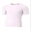 A4 Youth Short Sleeve Compression Crew White S view 1