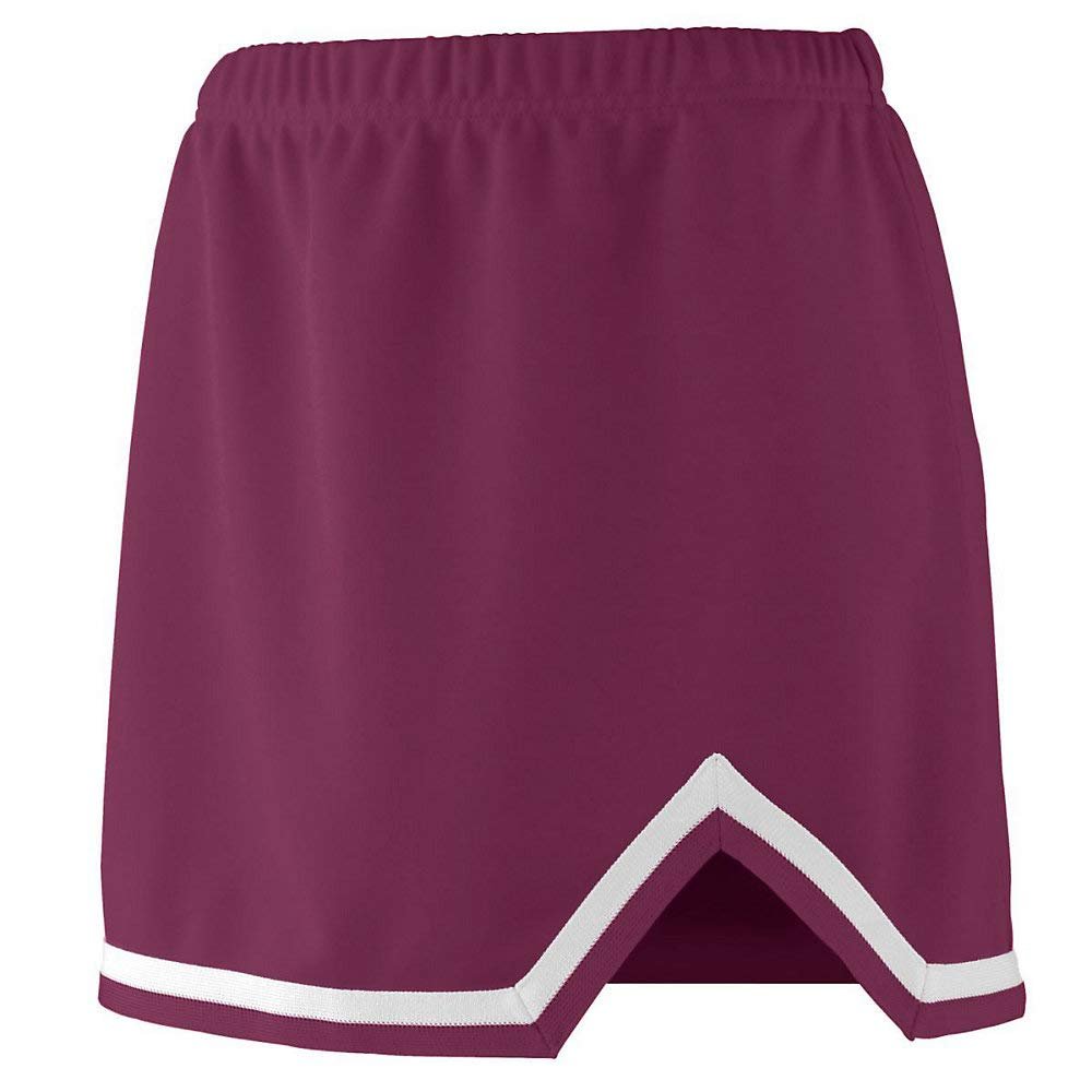 Augusta Sportswear Girls Large Maroon/White Skirt