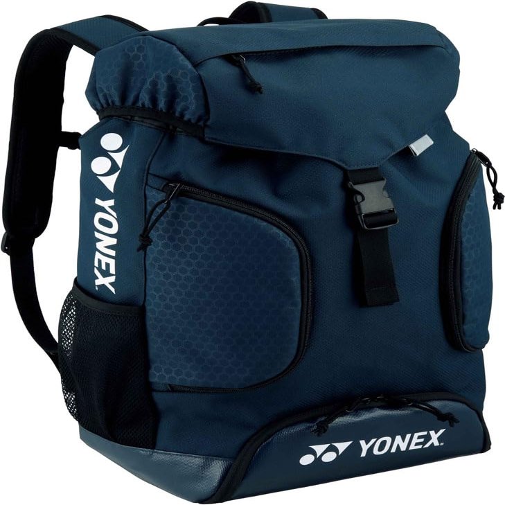 YONEX BAG158AT Tennis Rucksack Backpack with Dedicated Pockets for Shoes Navy Blue (019)