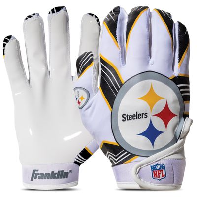 Franklin Sports NFL Pittsburgh Steelers Youth Football Receiver Gloves - X-Small/Small