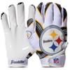 Franklin Sports NFL Pittsburgh Steelers Youth Football Receiver Gloves - X-Small/Small view 1