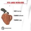 1791 GUNLEATHER Taurus Judge Holster - OWB Leather Revolver Holster - Right Handed - Fits S&W Governor, Taurus Judge and Taurus Public Defender view 3