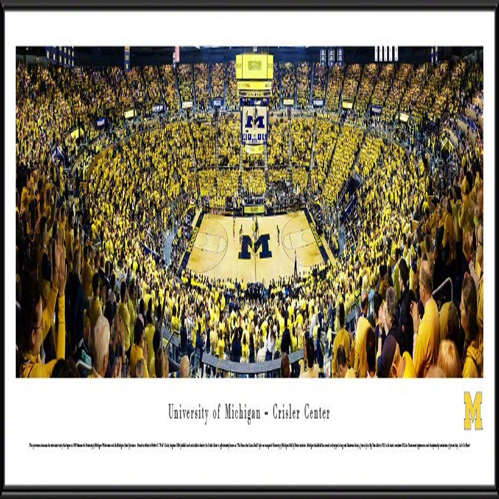 Michigan Basketball - 40.25x13.75-inch Standard Framed Picture by Blakeway Panoramas