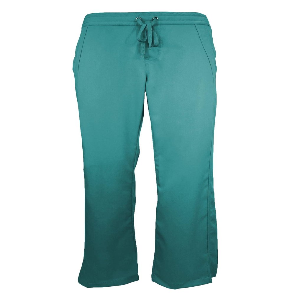 Natual Uniforms Women's Ultra Soft Modern Fit Drawstring Scrub Pant (Teal, XX-Large)