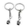1 PCS Antique Silver Keyrings Keychains Key Ring Chains Tags Clasps AA461 Imperial Crown view 1