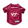 Littlearth NCAA Virgina Tech Hokies Stretch Pet Jersey, Team Color, Medium view 1