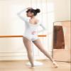 DANSHOW Women Long Sleeve Dance leotards for Ballet Adult lady Train top(4028-L-07) view 4