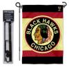 Chicago Blackhawks Vintage Retro Garden Flag with Pole Stand Holder view 2