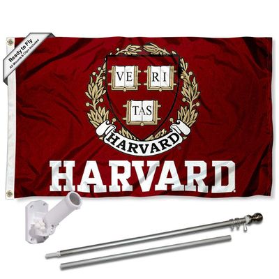 Crimson Flag with Pole and Bracket Kit