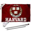 Crimson Flag with Pole and Bracket Kit view 1