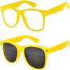 2 Pack Kids Sunglasses Yellow Clear Lens Polarized Smoke Lens view 1
