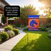 Boise State Broncos Garden Flag with Pole Stand Holder view 4