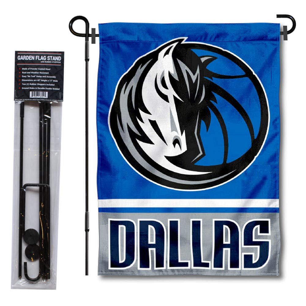Dallas Mavericks Garden Flag with Stand Holder