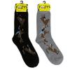 Foozys Mens Bull Riding Cool Sports Novelty Crew Socks | 2 Pair view 1