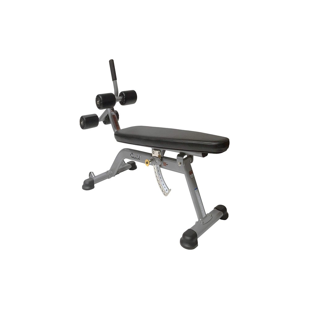 HOIST Fitness Adjustable Ab Bench  Utility Slant Board with Flat, Decline & Incline Positions for Core & Ab Workouts