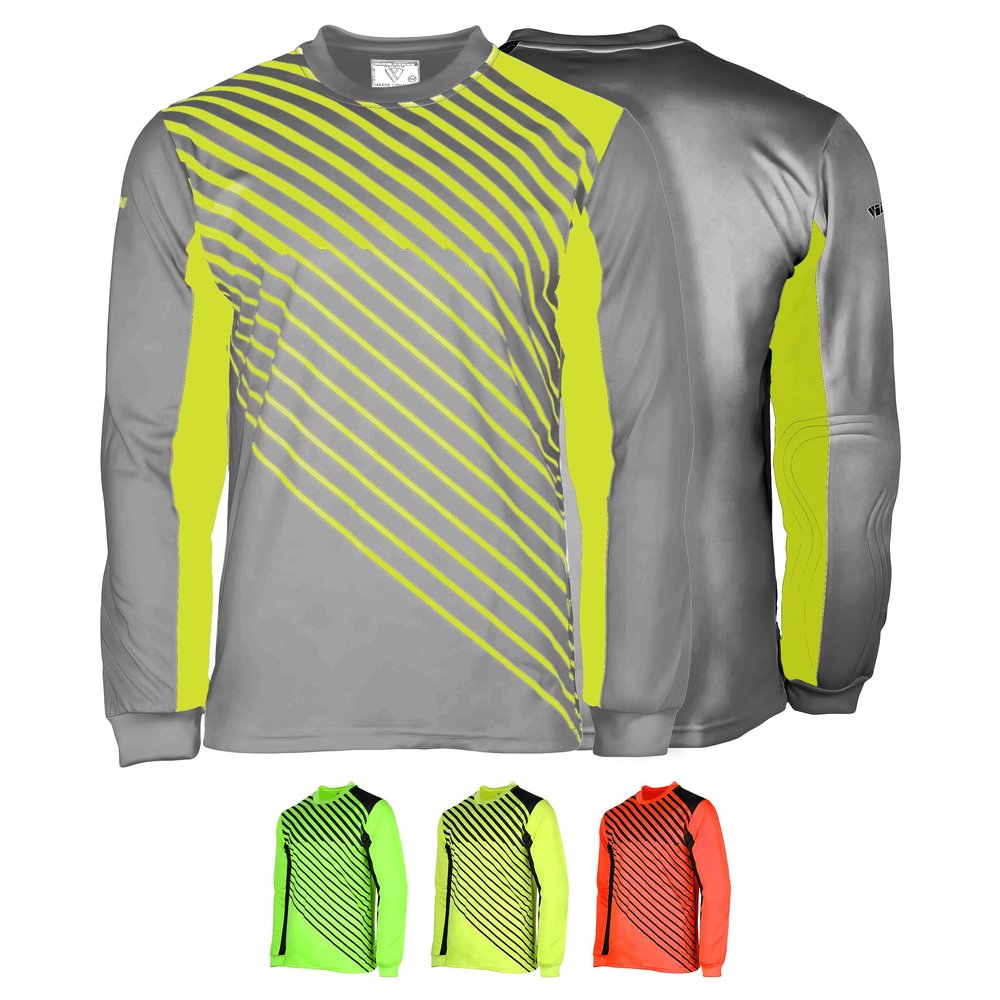 Vizari Arroyo Goal Keeper Jersey Grey/Yellow (Grey/Yellow, Youth Medium)