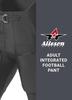 Alleson Athletic Power Spandex Integrated Football Pant Charcoal view 3