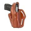 1791 GUNLEATHER XDS Thumb Break Holster - Right Handed OWB Leather Gun Holster - Fits Glock 17, 19, 22, 23, 32 Sig Sauer P225, P228, P229, SW MP Shield MP9 MP40, FNS-9, CZ P08 (BHX-3) (Classic Brown) view 1