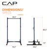 CAP Barbell Power Rack with Pull Up Bar & Attachments - Squat Rack & Strength Training Power Cage for Home Gym - Blue view 4