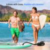 SereneLife Inflatable Paddle Board Pump Compressor - 16PSI High Pressure SUP Inflator - 12V DC Car Connector - Electric Air Pump for Paddle Boards, Boats, Rafts, Pool Toys, Water Sports view 2