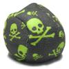 bowlingball.com Microfiber Ultra Dry Bowling Grip Ball (Lime Green Skulls)