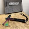 HWT239 Full Tang Fixed Blade Hunting Throwing Axe with Black Cord Handle (HWT239RW) view 2