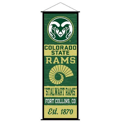 Colorado State Rams Banner and Scroll Sign