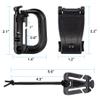 BOOSTEADY Kit of 30 Attachments for Molle Bag Tactical Backpack Vest Belt,D-Ring Grimloc Locking Gear Clip, Web Dominator Elastic Strings, Strap Management Tool Buckle view 3