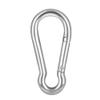 Stainless Steel 316 Snap Hook Spring Loaded Link Carabiner Connector Marine Grade by MarineNow (12x140mm (5-1/2 x 1/2), 10-Pack) view 2