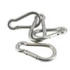 Stainless Steel 316 Snap Hook Spring Loaded Link Carabiner Connector Marine Grade by MarineNow (12x140mm (5-1/2 x 1/2), 10-Pack) view 4