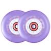 Rollerex Glowrider 92A Inline Skate Wheels w/Built-In Magnetic LED Lights & Incl. Bearings  Light-Up Wheels for Roller blades, Scooters, More (2-Pack) (UV Purple, 76mm) view 1