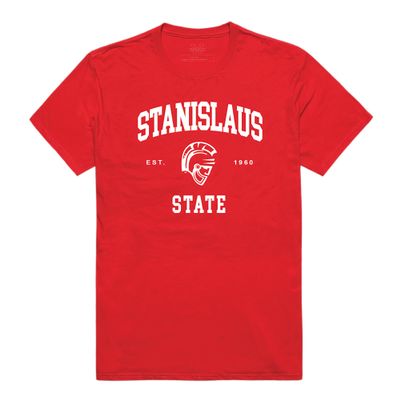 Cal State Stanislaus Warriors Seal College Tee, Red, X-Large