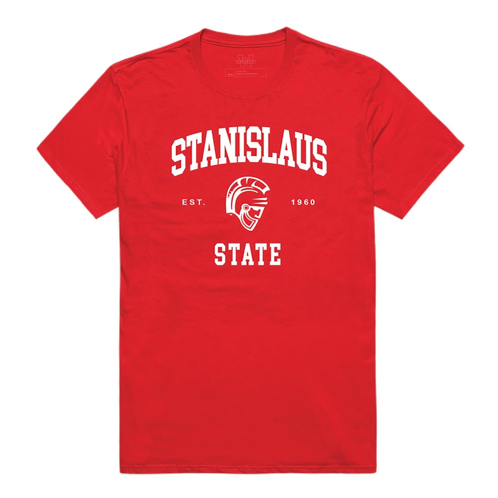 Cal State Stanislaus Warriors Seal College Tee, Red, X-Large
