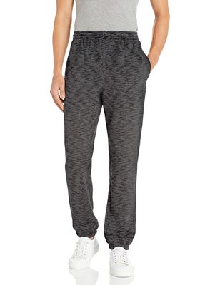 Amazon Essentials Sweatpants for Men, Charcoal Space Dye Fleece, Closed Bottom, X-Large (Available in Big and Tall)