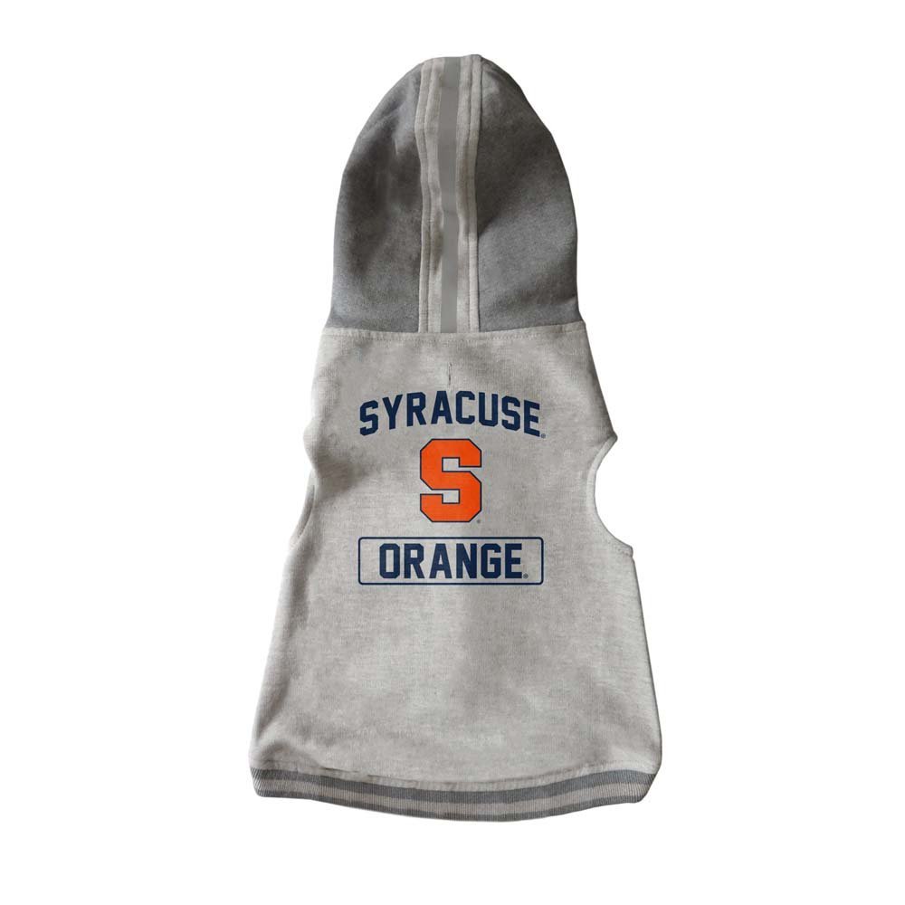 Littlearth NCAA Syracuse Orange Pet Hooded Crewneck, Team Color, Large