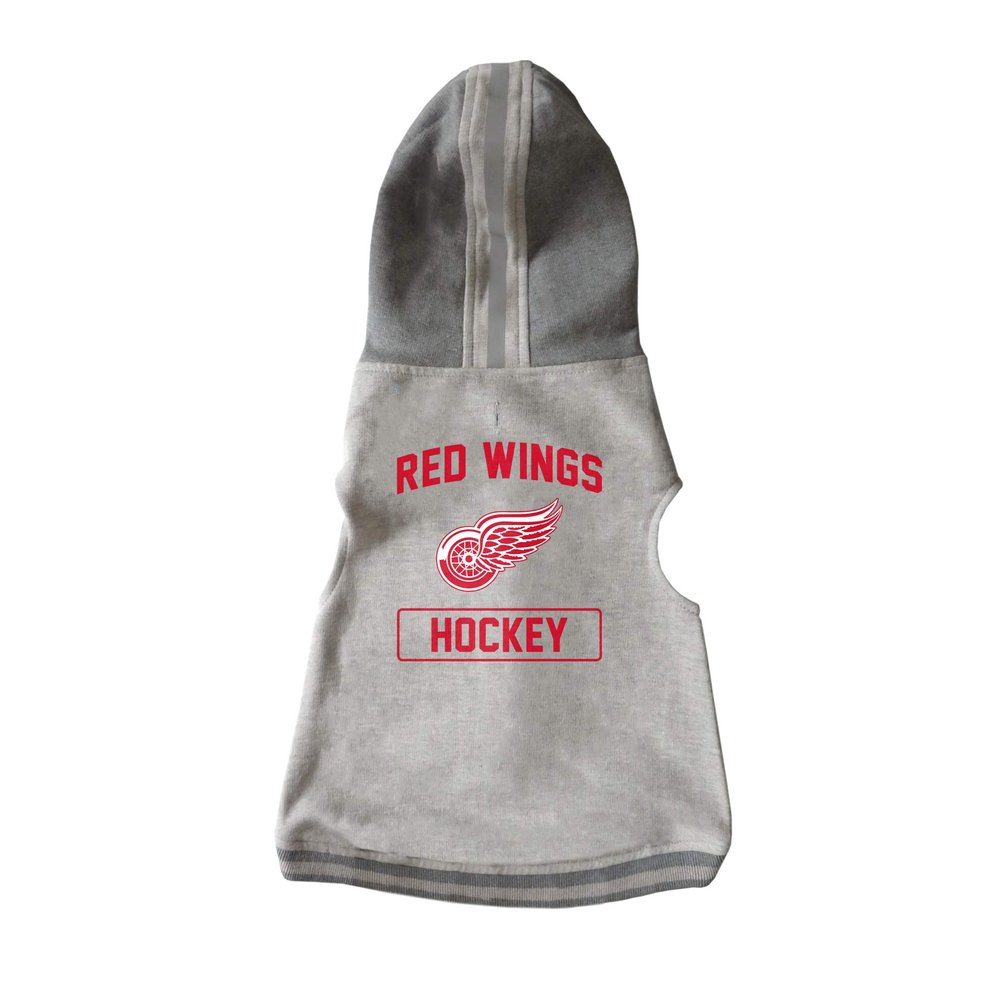 Littlearth NHL Detroit Red Wings Pet Hooded Crewneck, Team Color, Small
