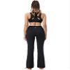 BUBBLELIME 29"/31"/33"/35"/37" Women's High Waist Bootcut Yoga Pants - 75% Nylon, 25% Spandex_Black XS-29 Inseam view 4