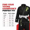 Brazilian Jiu Jitsu, Kids Jiu Jitsu Gi Children BJJ Gi Grappling Kimonos Lightweight with Free White Belt (K000, Blue) view 3