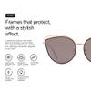 EVEE Oversize Double Wire Cat-Eye Sunglasses (Kitey) (Rose Gold/Pink) view 4
