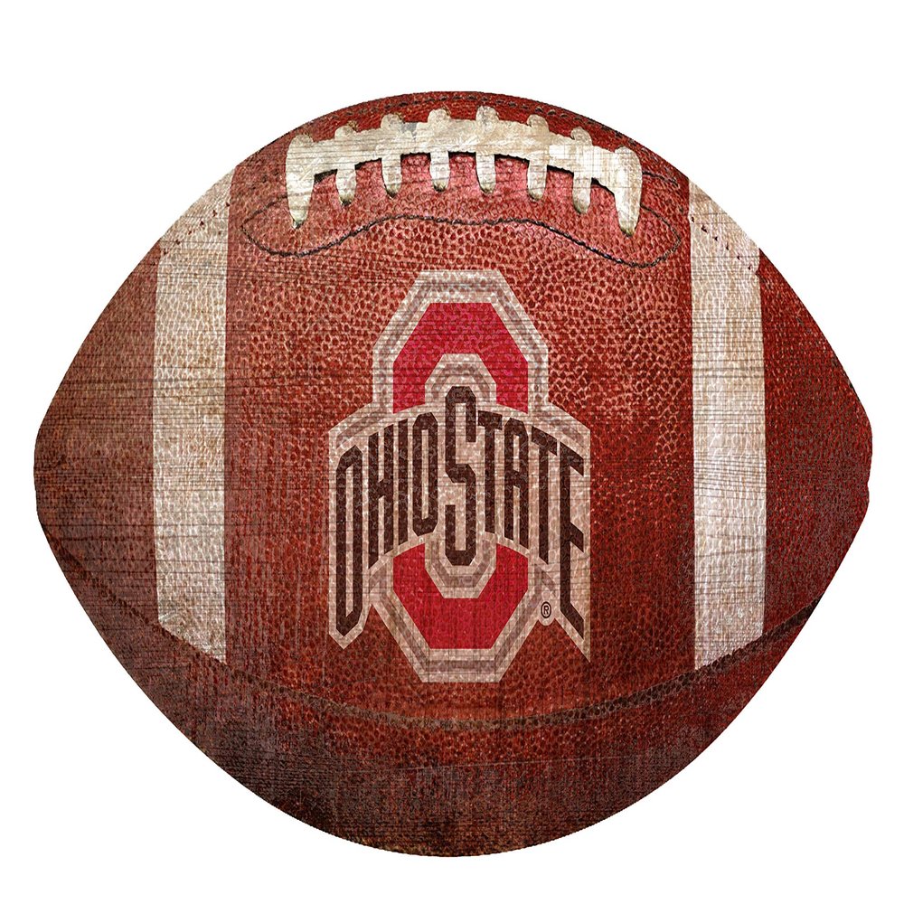 Fan Creations Ohio State Buckeyes 12" Football Shaped Sign