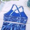 CHICTRY Child Girls Activewear Sequins Mermaid Tank Top & Shorts Set for Gymnastics Leotard Dancing Sequins Blue 7-8 view 3