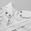 YiZYiF Kids Girls Basics Sportswear Athletic Long Sleeve Stretch Short Mock Neck T-Shirt Crop Top Sleeveless White 14 view 4