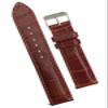 vinacreations 18mm Light Brown Leather Watch Band Quick Release Handmade Leather Strap Croc Replacement Wristband for Men Stainless Steel Christmas Fathers Day Gift Dad Son Husband DH-06-18MM view 1