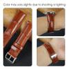 vinacreations 18mm Light Brown Leather Watch Band Quick Release Handmade Leather Strap Croc Replacement Wristband for Men Stainless Steel Christmas Fathers Day Gift Dad Son Husband DH-06-18MM view 4