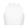 ranrann Girls Ballet Dance Top Active Sports Bra Shirt Exercise Training Workout Mock Neck Criss-Cross Back Crop Top Ivory 14 view 2