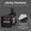 PICSIL - Wrist Support for Cross Training | Reduce Wrist Discomfort | High Performance | Elastic Nylon | Prevents Tendonitis | Ideal for Gym, Bodybuilding, Boxing, Calisthenics | Black view 2