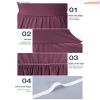 AUSELILY Maxi Dress for Women Casual Long Sleeve Crewneck Empire Waist Long Dresses with Pockets 2026 Mauve2 M view 3