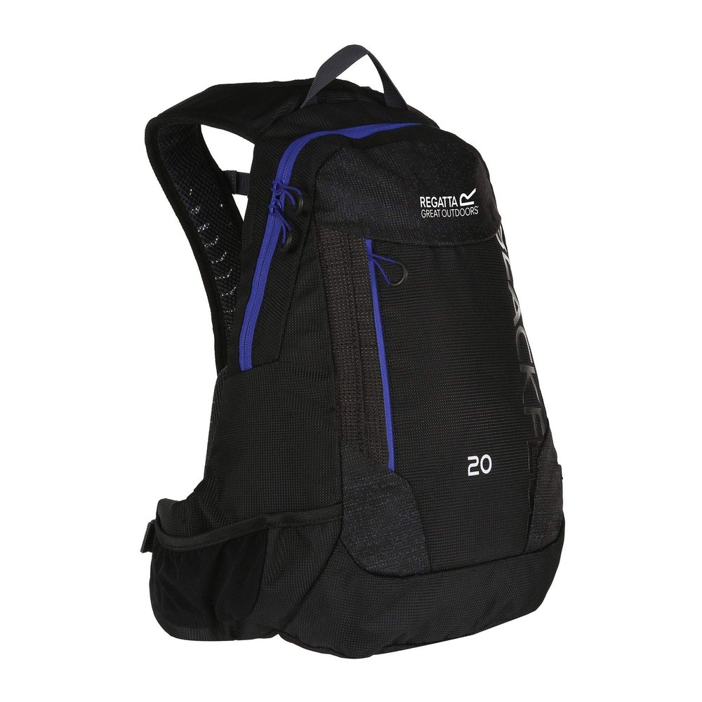 Regatta Blackfell III Reflective Hardwearing Hydration, Black/Surf Spray, 20 Litre